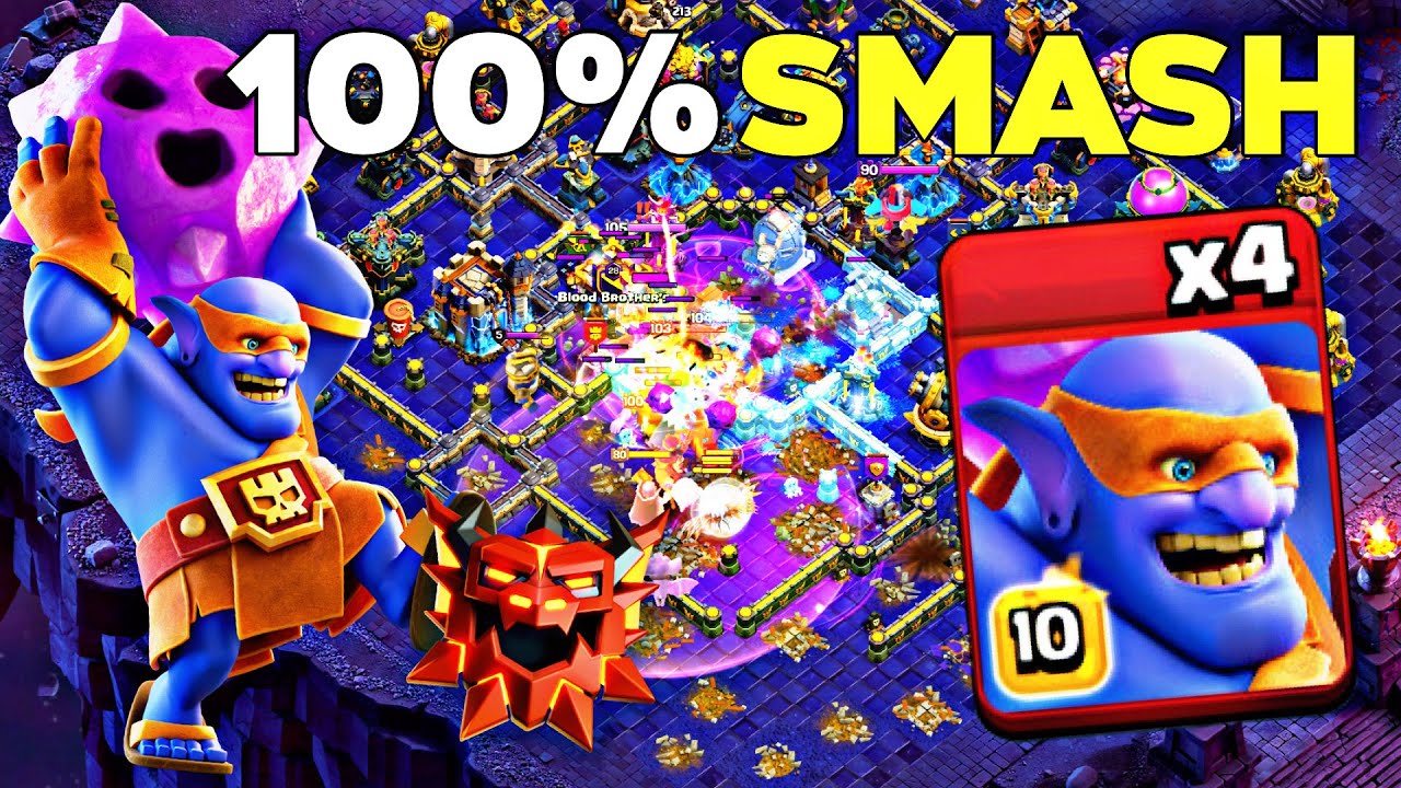 100% DESTRUCTION! TH18 Super Bowler Smash OBLITERATES Battle Ranked Legends!