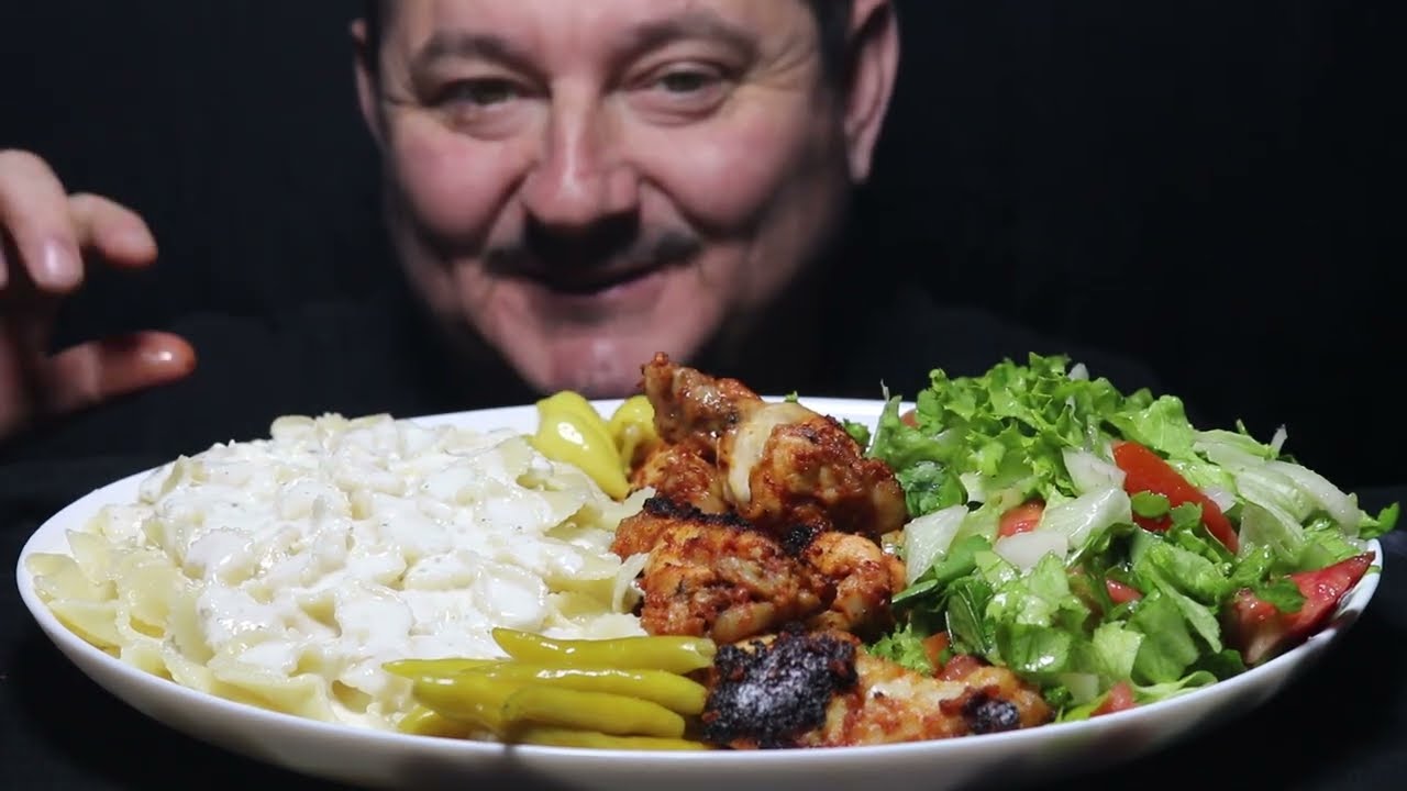 ASMR TURKISH Pasta with Wing Sauce Kanat Soslu Makarna