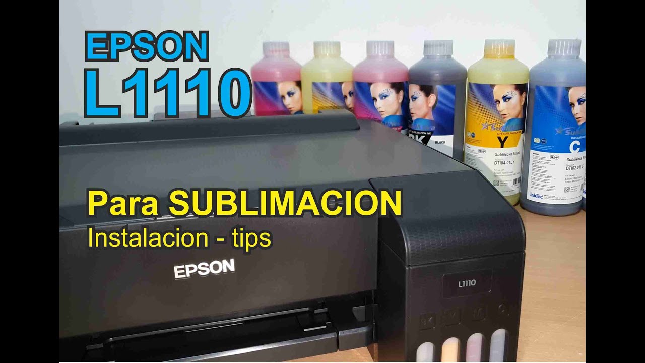 Epson L1110 para Sublimacion , llenado de tintas