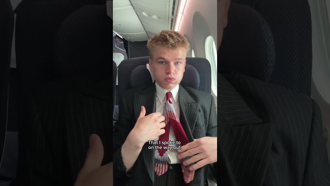 Day 2 of wearing a suit every time I fly until I get a free upgrade 🥰