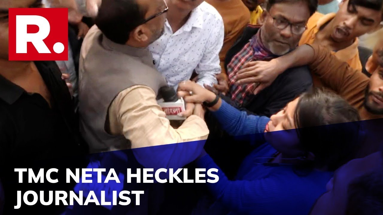 Republic Journalist Intimidated & Heckled By TMC Neta | Political Intimidation Caught on Tape