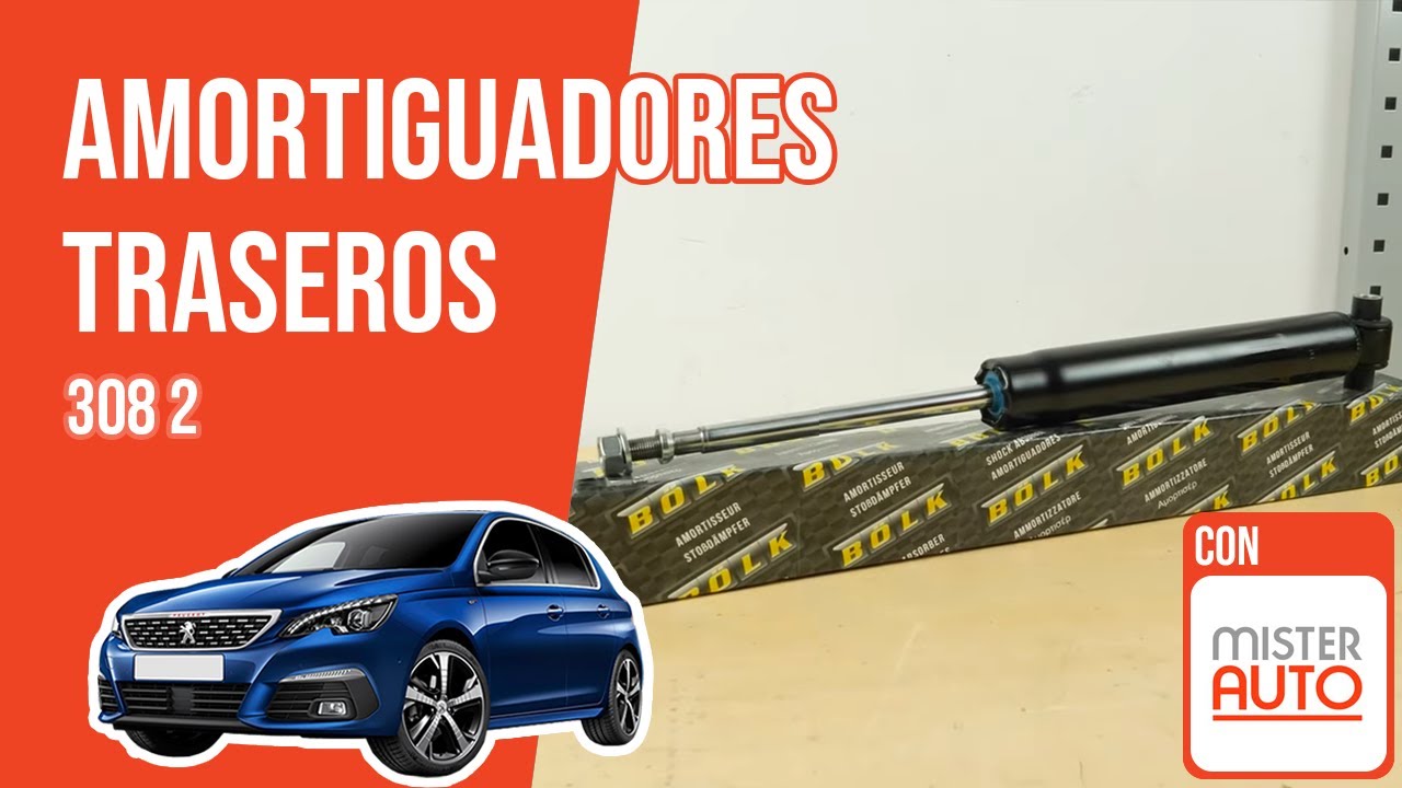 Cómo cambiar los amortiguadores traseros Peugeot 308 2 ➿