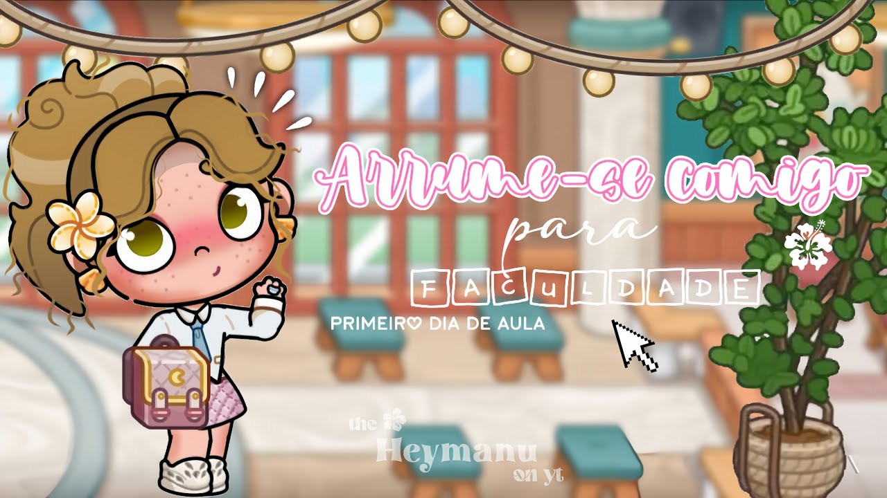 ⊹ ࣪ ˖「Arrume-se comigo, 1 dia de aula 」┆Aesthetic com voz 🔊 ┆Avatar World Pazu ✦ ݁˖