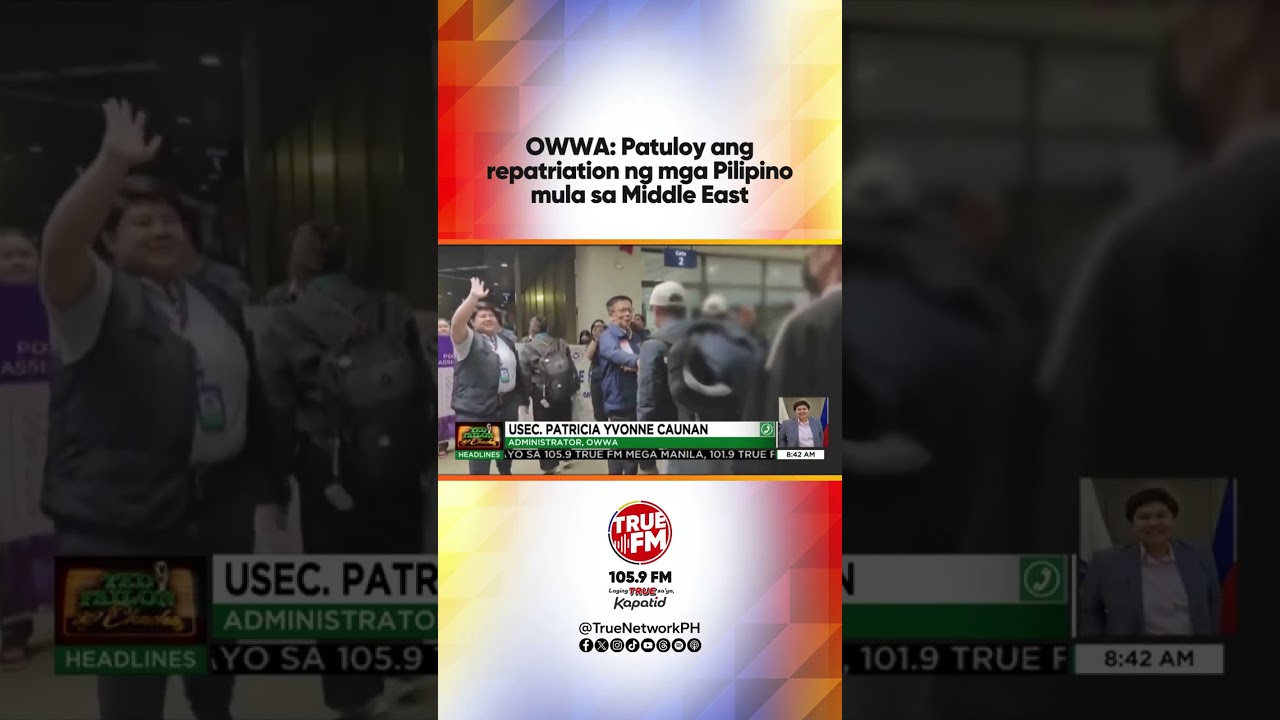 OWWA: Patuloy ang repatriation ng mga Pilipino mula sa Middle East | Ted Failon & DJ Chacha