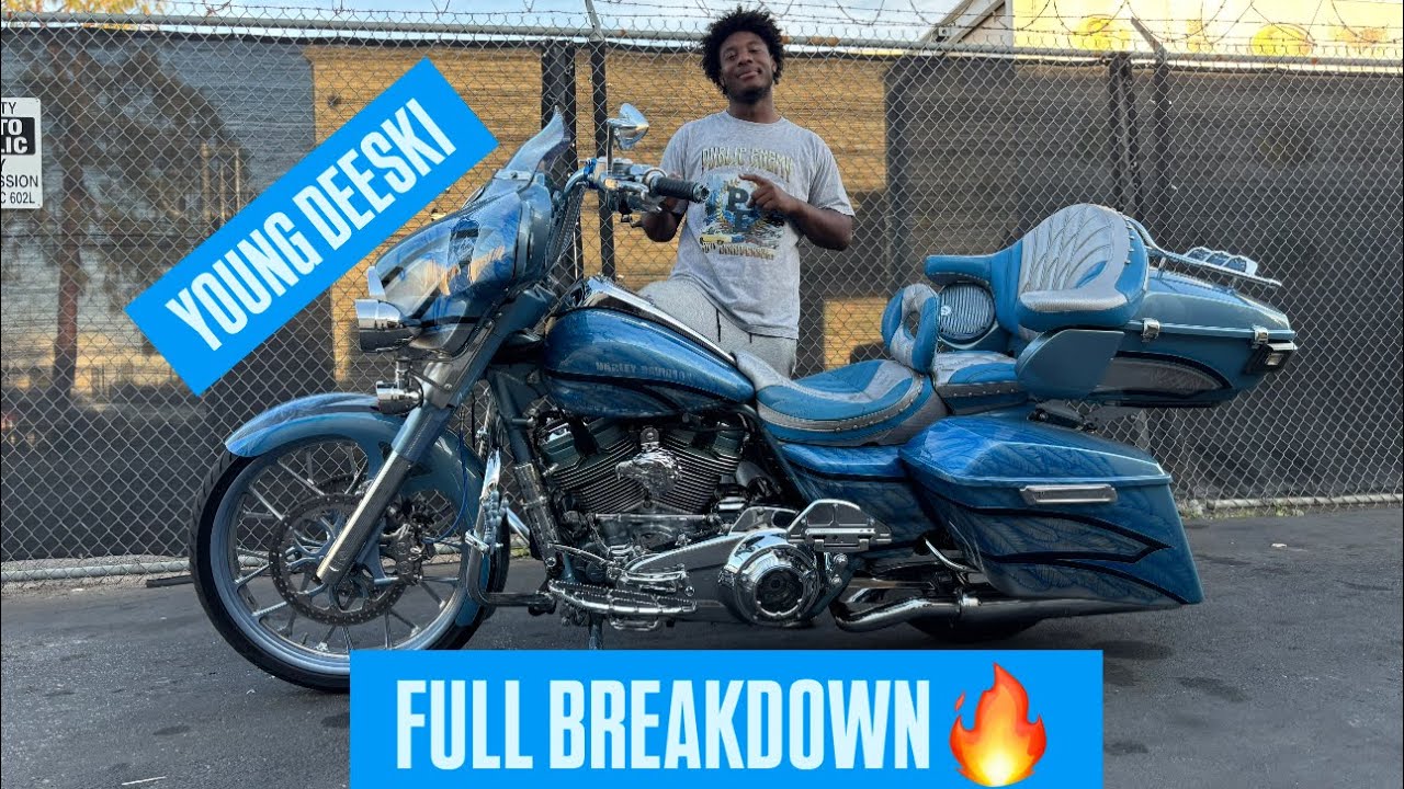 YOUNG DEESKI CUSTOM HARLEY DAVIDSON BUILT AT THE CANDY SHOP IN LA!