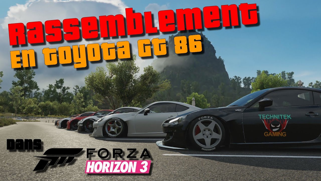 Rassemblement en Toyota GT86 sur Forza Horizon 3 !