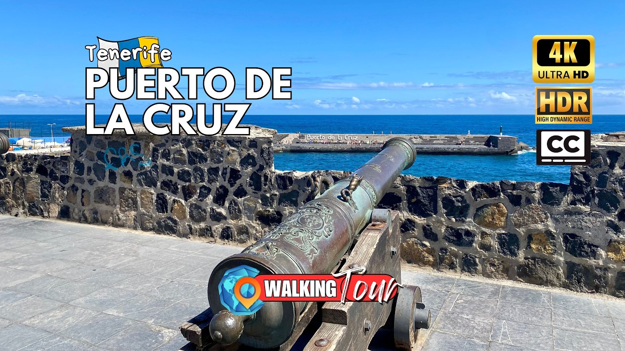 Walking in The Old Town of Puerto de la Cruz [Tenerife 🇮🇨] 4K HDR