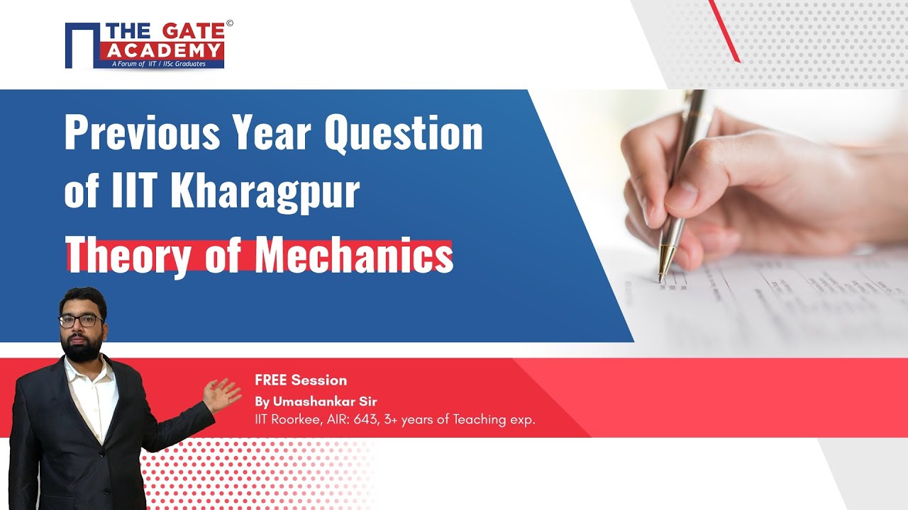 Theory of Machines (TOM) Previous Year GATE Questions | IIT Kharagpur | GATE 2022 Preparation