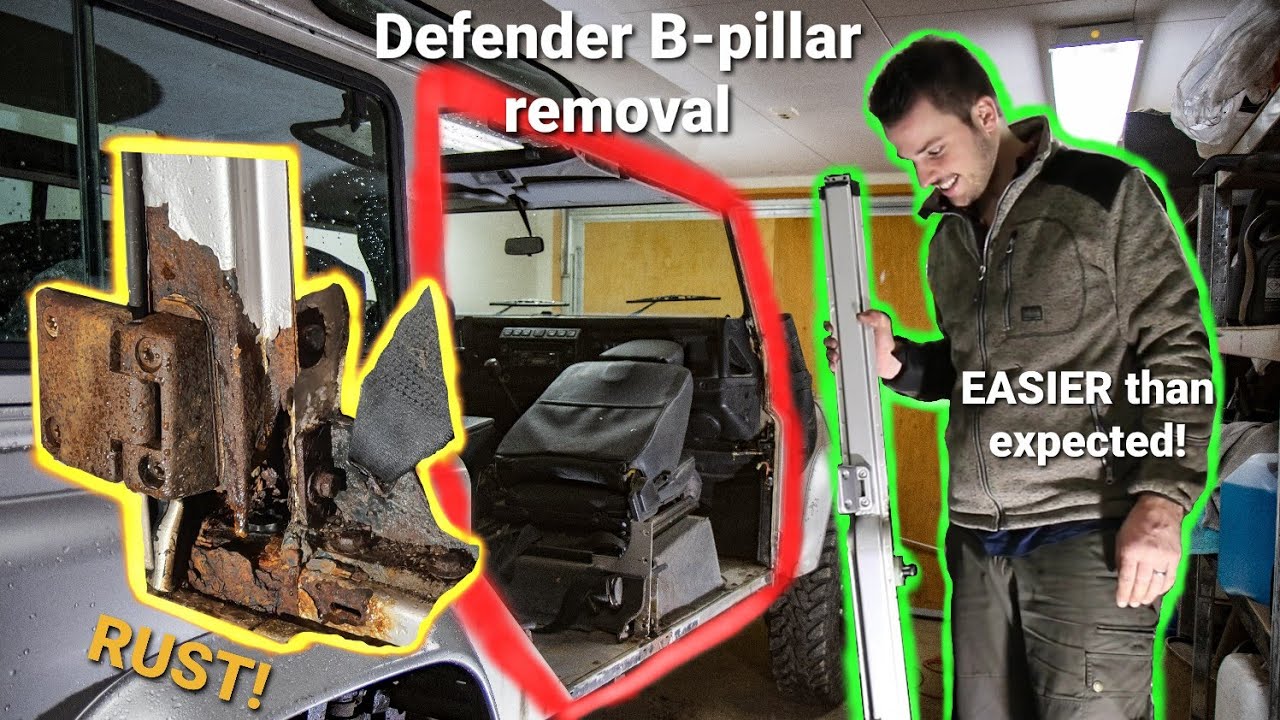 Снимаем ржавую центральную стойку DEFENDER! Часть 1