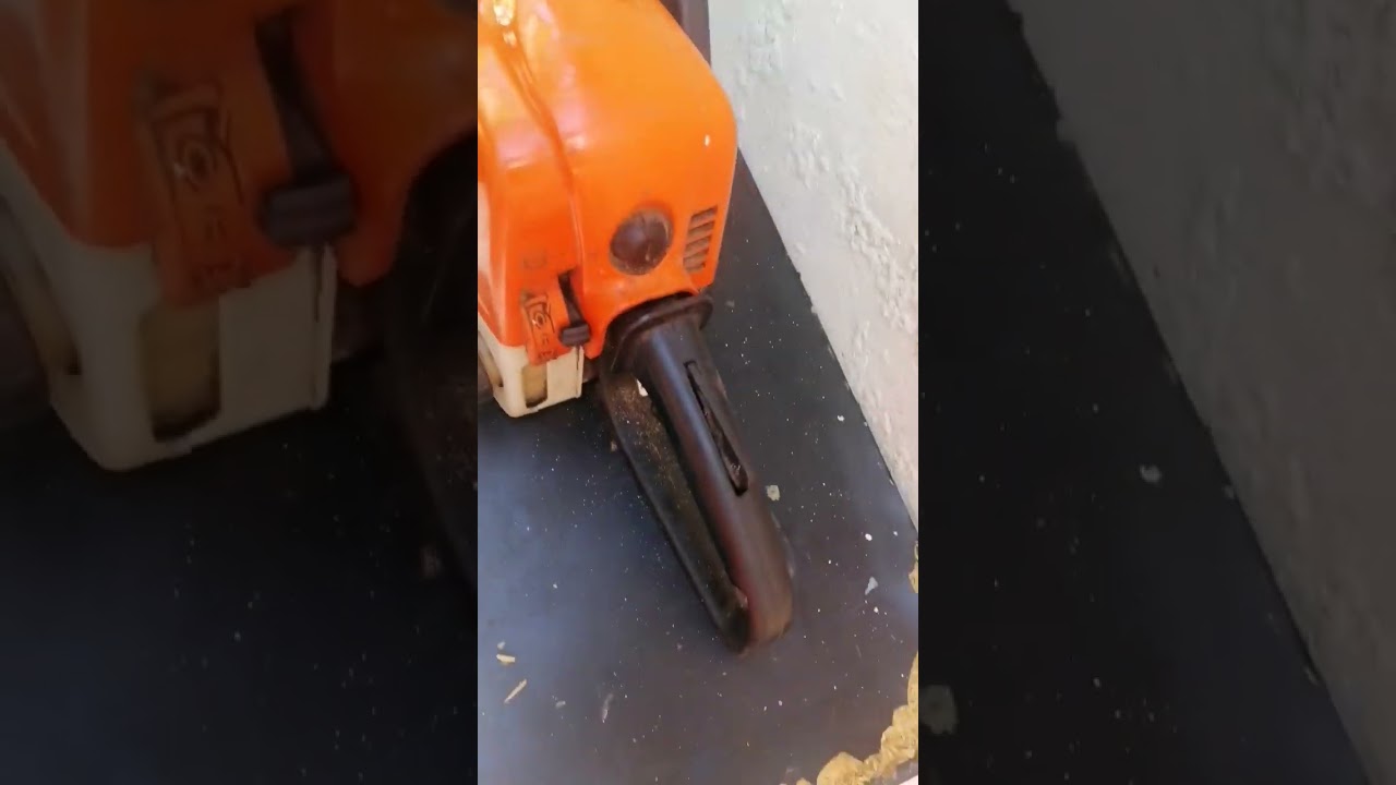 sthil ms 170, una motocierra impecable, c&oacute;moda, resistente  pr&oacute;ximamente cortando pinos