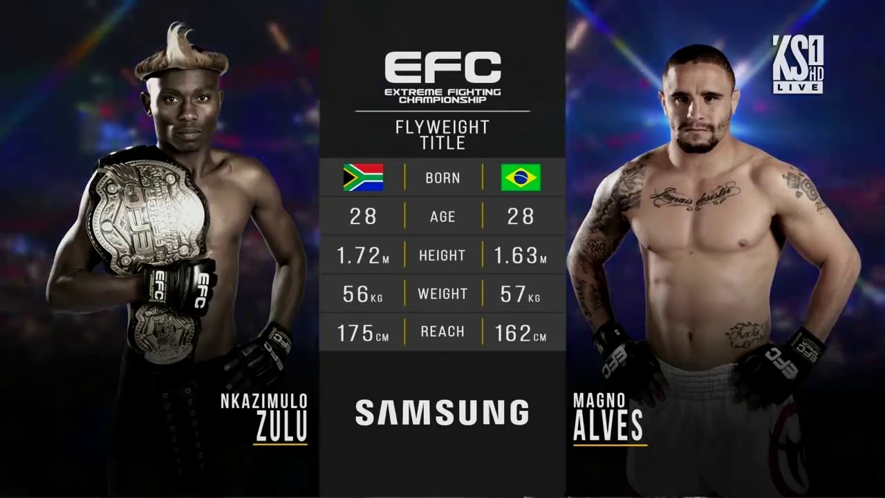 EFC 71 Zuluboy va Alves Flyweight bout