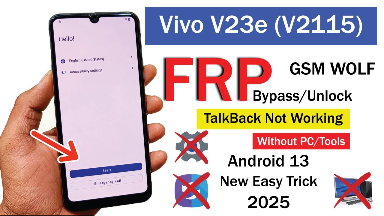 Vivo V23e / V23 / V23e 5G FRP Bypass Android 12/13/14 | No PC | 2024 New Method
