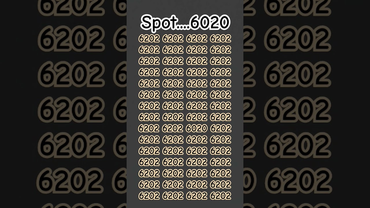Situated on the 5 Second 6020 #6020 #viralshort #fypviralシ #youtubeshorts #shorts #iqtest #braintest