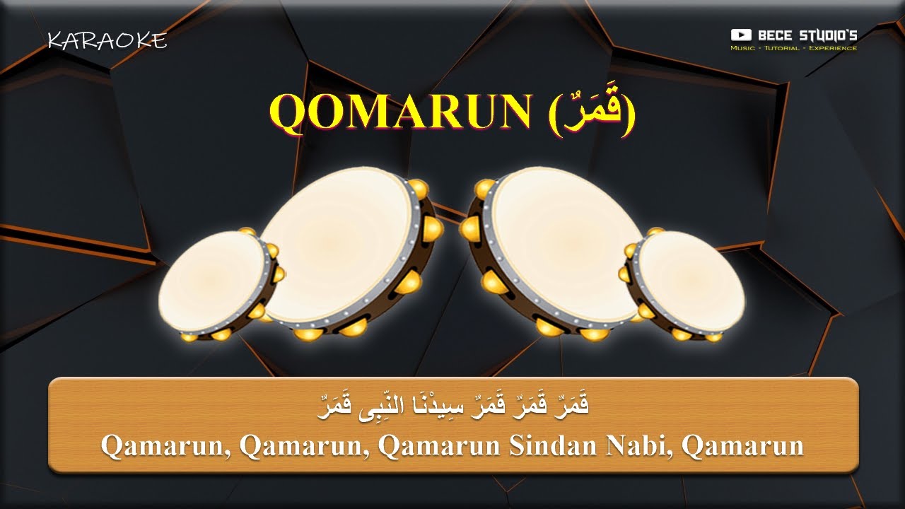 Karaoke Banjari || Qomarun Sidnan Nabi (Lirik)
