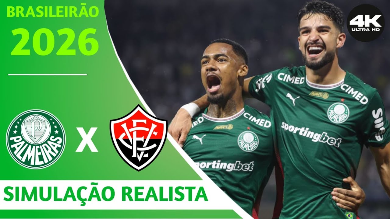 PALMEIRAS  X VITÓRIA | 2⁰ RODADA | BRASILEIRÃO 2026 | PES 2026
