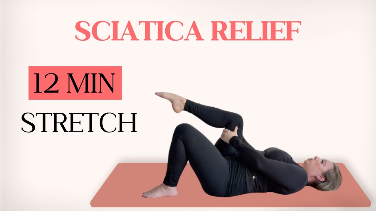 12-Minute Sciatica Relief Stretches for Moms | Hamstrings, Glutes, and Low Back Pain Routine