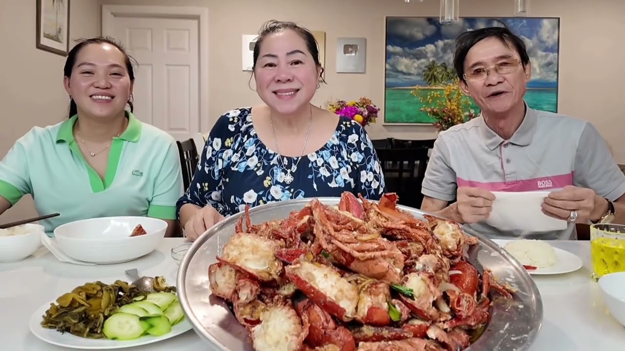 Vlog 3038 ll ĂN MỪNG KHAI TRƯƠNG MÙNG 8 TẾT BẰNG MÂM TÔM HÙM XÀO HÀNH GỪNG QUÁ ĐÃ