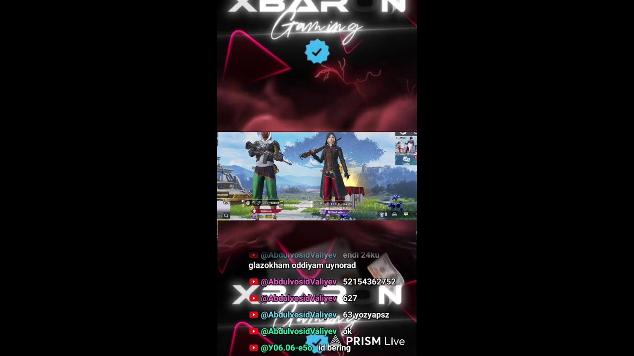 Live streaming of XBARON GAMING