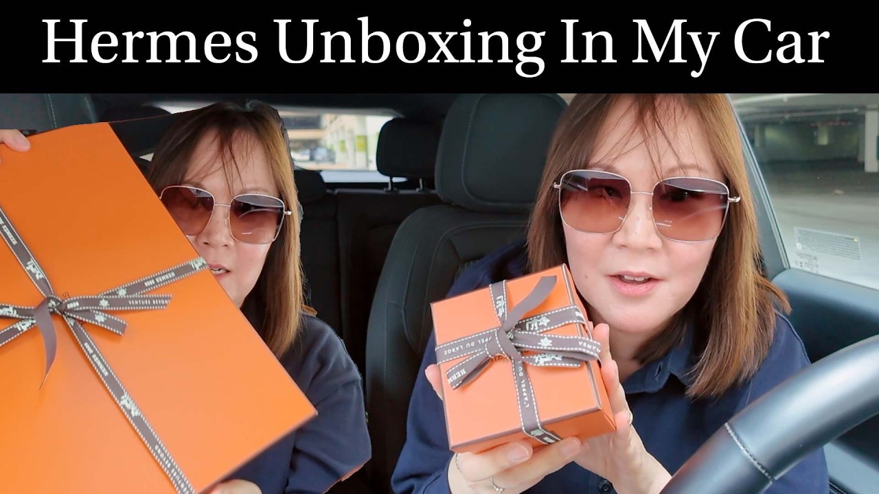 Влог о покупках в Hermes 🛍️ Первый поход в бутик в этом году | Распаковка Hermes в машине 🚗 😂 #he...