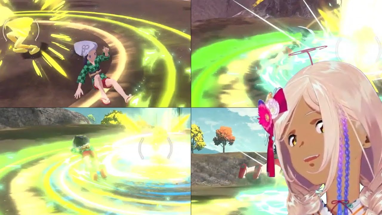 [Hololive EN] Sana's interesting strategy vs the Noble Lilligant boss (Pokemon Legends: Arceus)