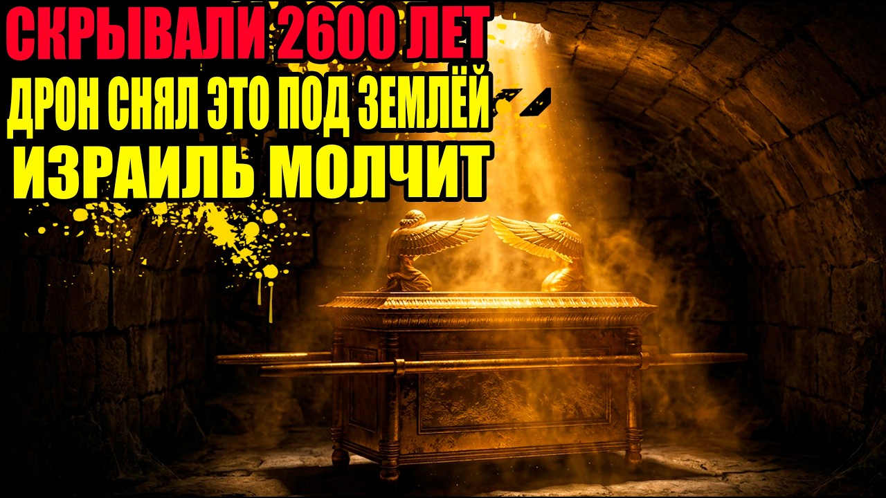 ДРОН Впервые Влетел В Закрытый Тоннель Под Стеной Плача. Израиль МОЛЧИТ О Том Что Внутри