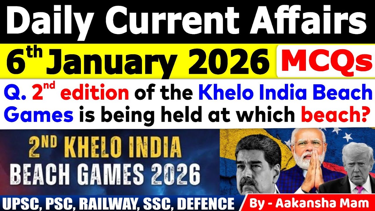 6th January Current Affair 2026 | Current Affairs Today | Daily Current Affair 2026 #currentaffairs
