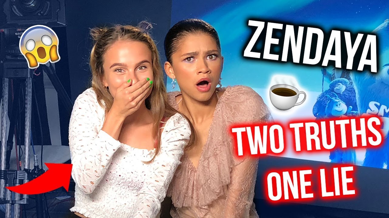 TWO TRUTHS ONE LIE WITH ZENDAYA ! Lovevie