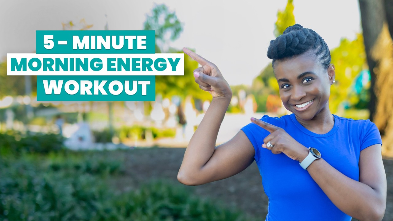 5 Minute Morning Energy Boost | Express Morning Workout | No Equipment | No Jumping