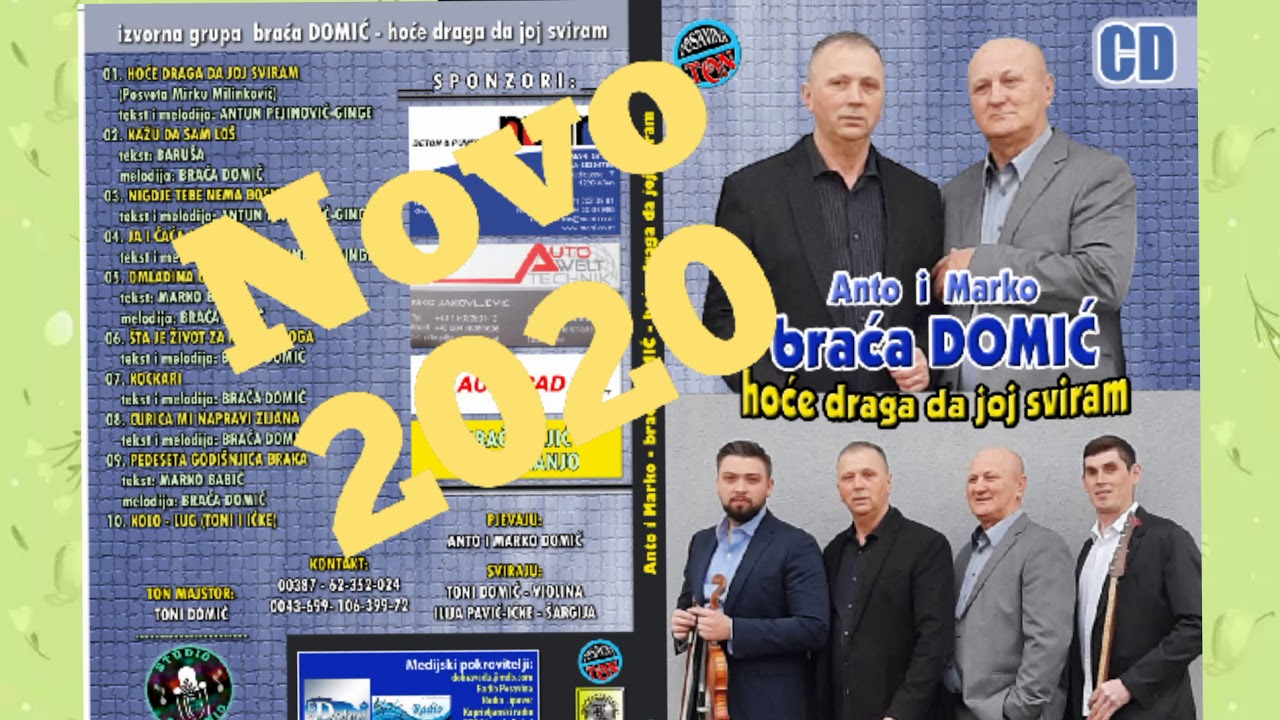 BRAĆA DOMIĆ - Šta je život za miloga Boga (Novo 2020)