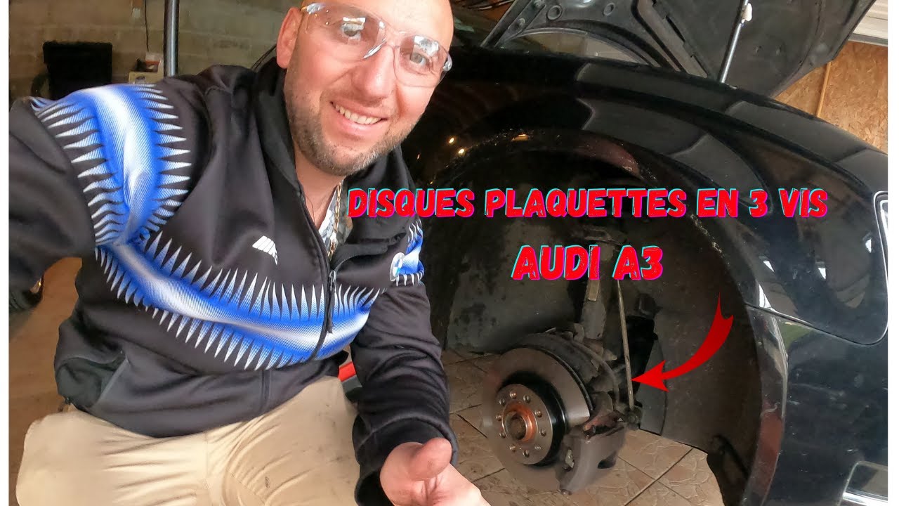 Remplacement des disques et plaquettes de frein avant AUDI A 3 ou [ GOLF 6 en seulement 3vis]
