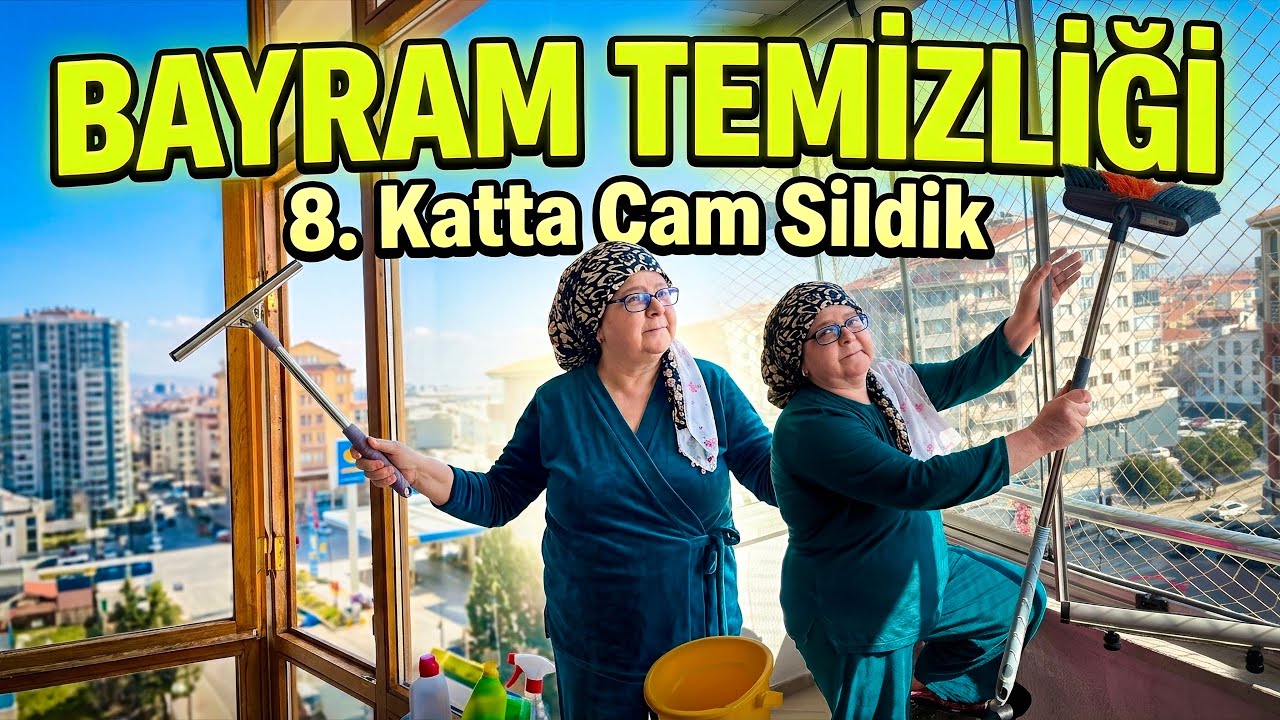 BAYRAM TEMİZLİĞİ YAPTIK! Televizyonu Bile Yıkadık 😄