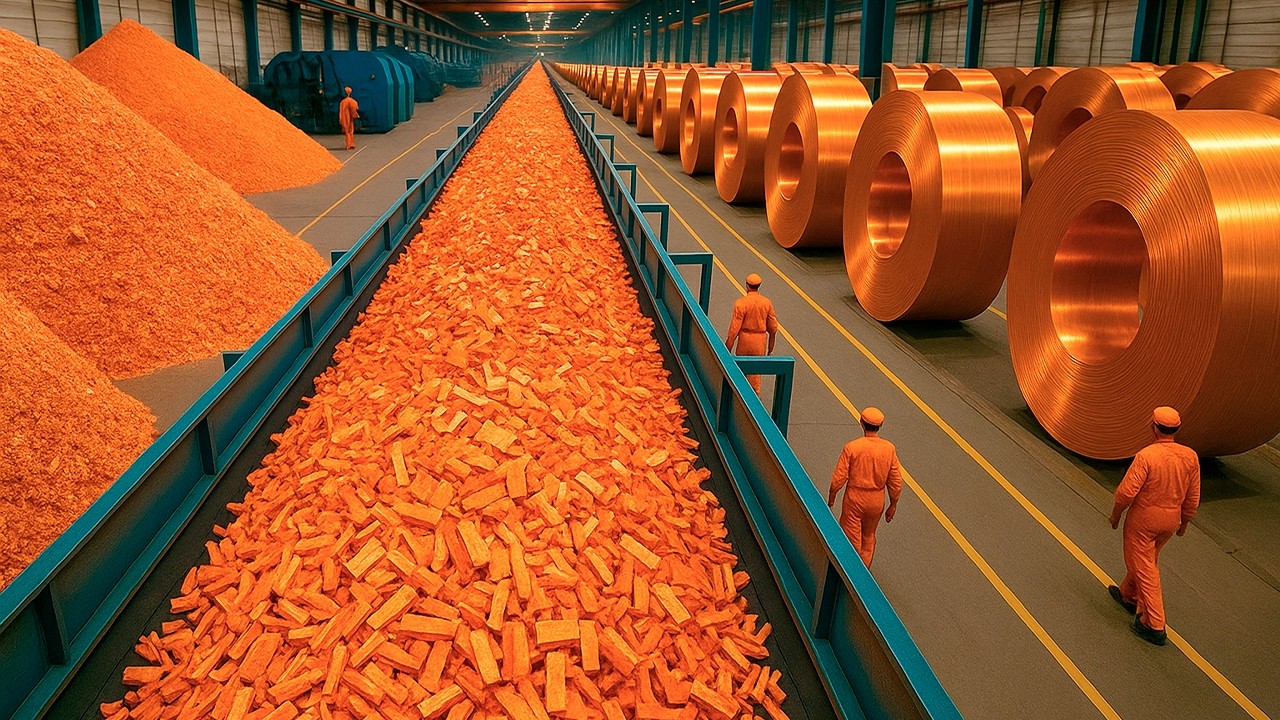 Como é feito: O Império do COBRE Reciclado — Da Sucata ao Metal Puro