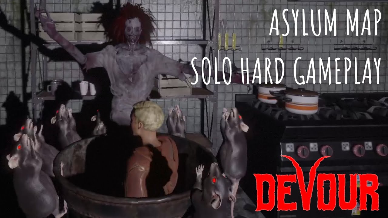 Devour Asylum Map Gameplay Solo Hard Difficulty
