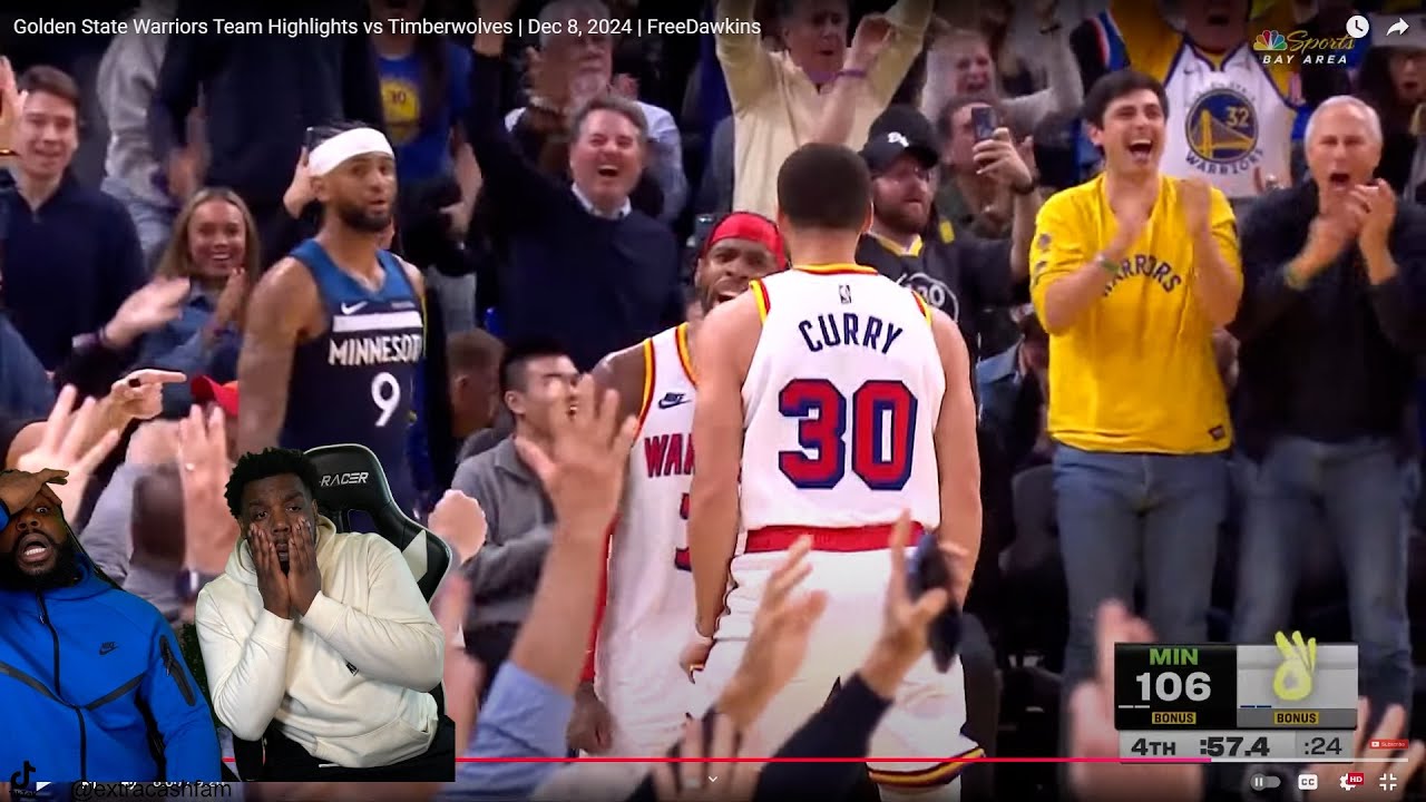 Me & Cash React to Curry Goin Crazy 12/9