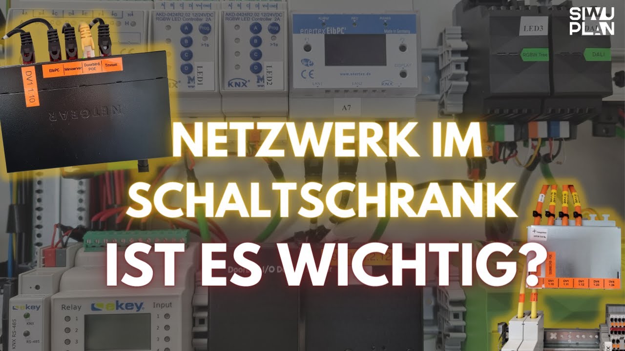 Netzwerk im Schaltschrank ist es Wichtig? KNX Loxone Smarthome Verteilerschrank Brother EP550W IRJ45