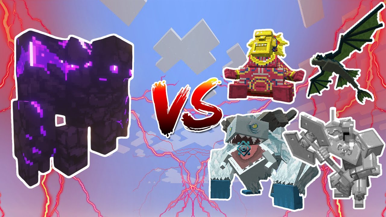 Ender Golem (L_Ender 's Cataclysm) VS Mowzie's Mobs - Mob Battles In Minecraft