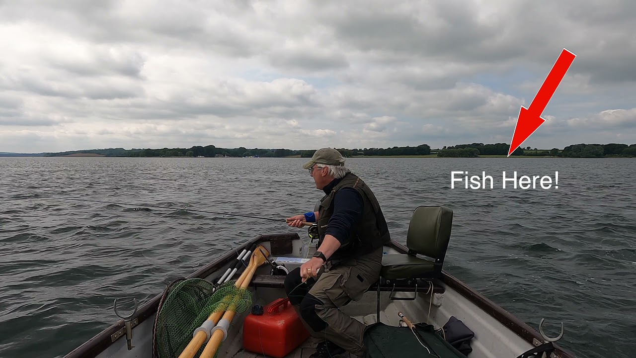 Fly Fishing Rutland Water : Boat Fishing Barnsdale  Bay, the Boils and Normanton Bank (29-06-21) 4K
