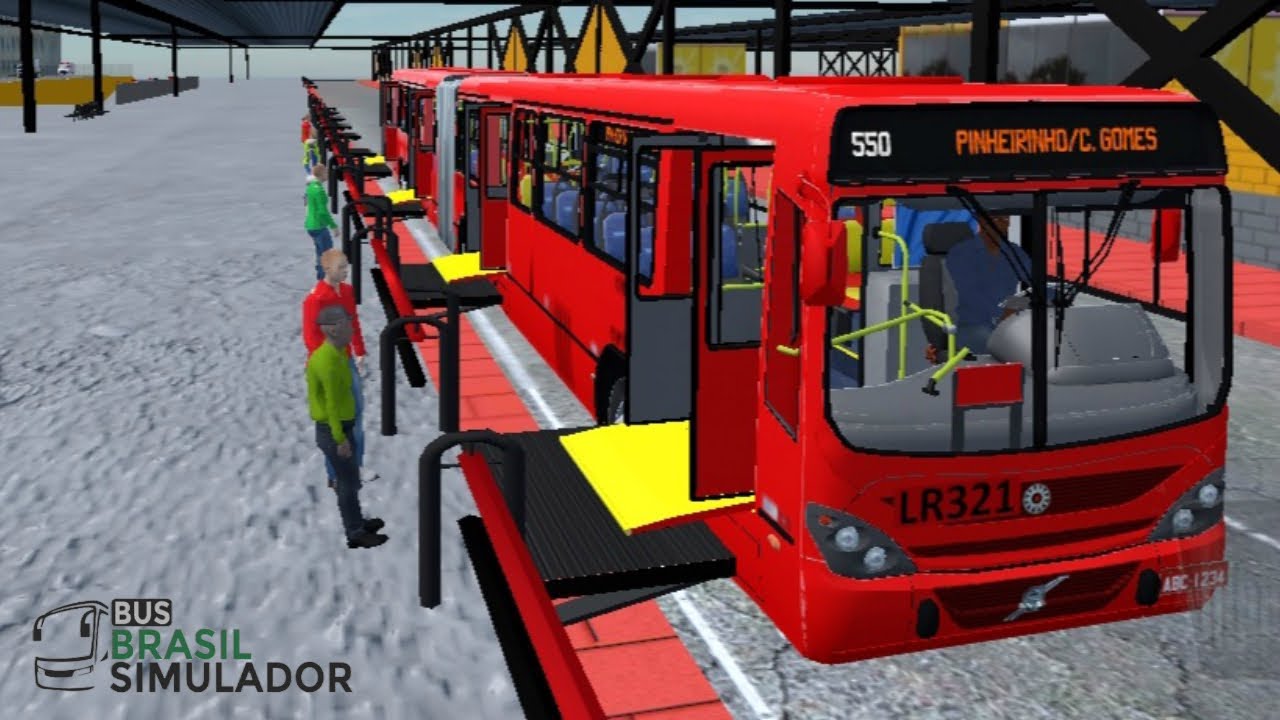 BusBrasil Simulador - Pinheirinho/C. Gomes | Articulado Marcopolo Gran Viale K310