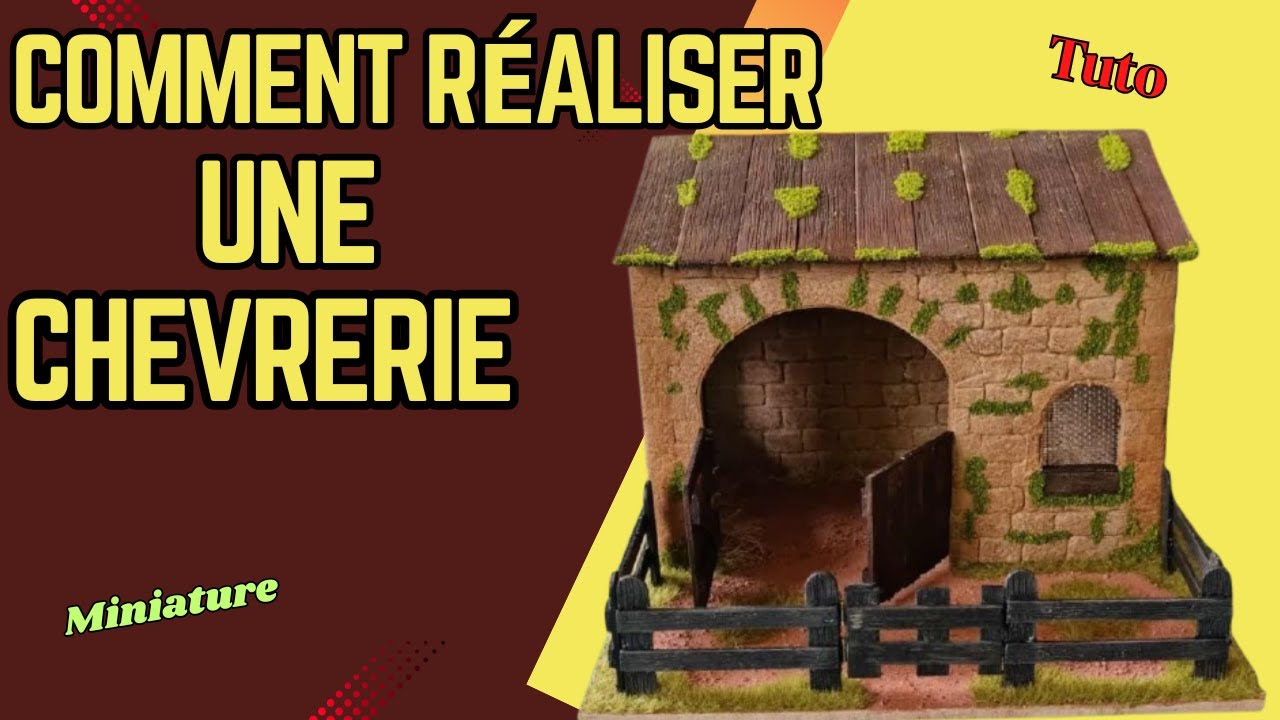 Comment réaliser une chèvrerie  pour votre crèche de Noël / DIY