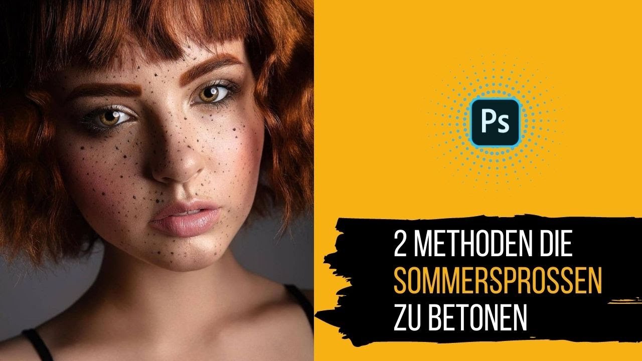 2 Methoden die Sommersprossen in Photoshop zu betonen 🔶 TAG 26
