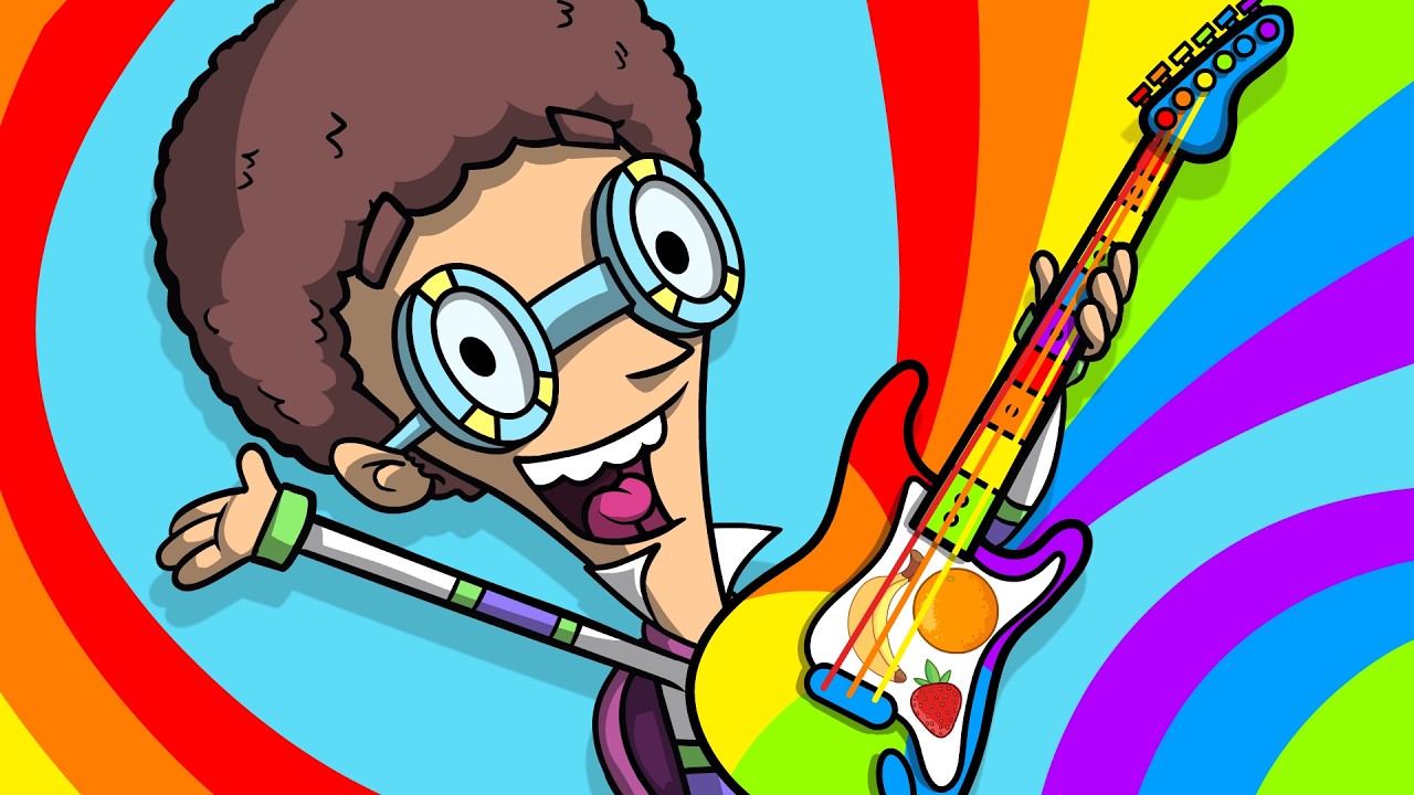 Food Rainbow Rock 🌈 A Fun Song for Kids About Healthy Eating