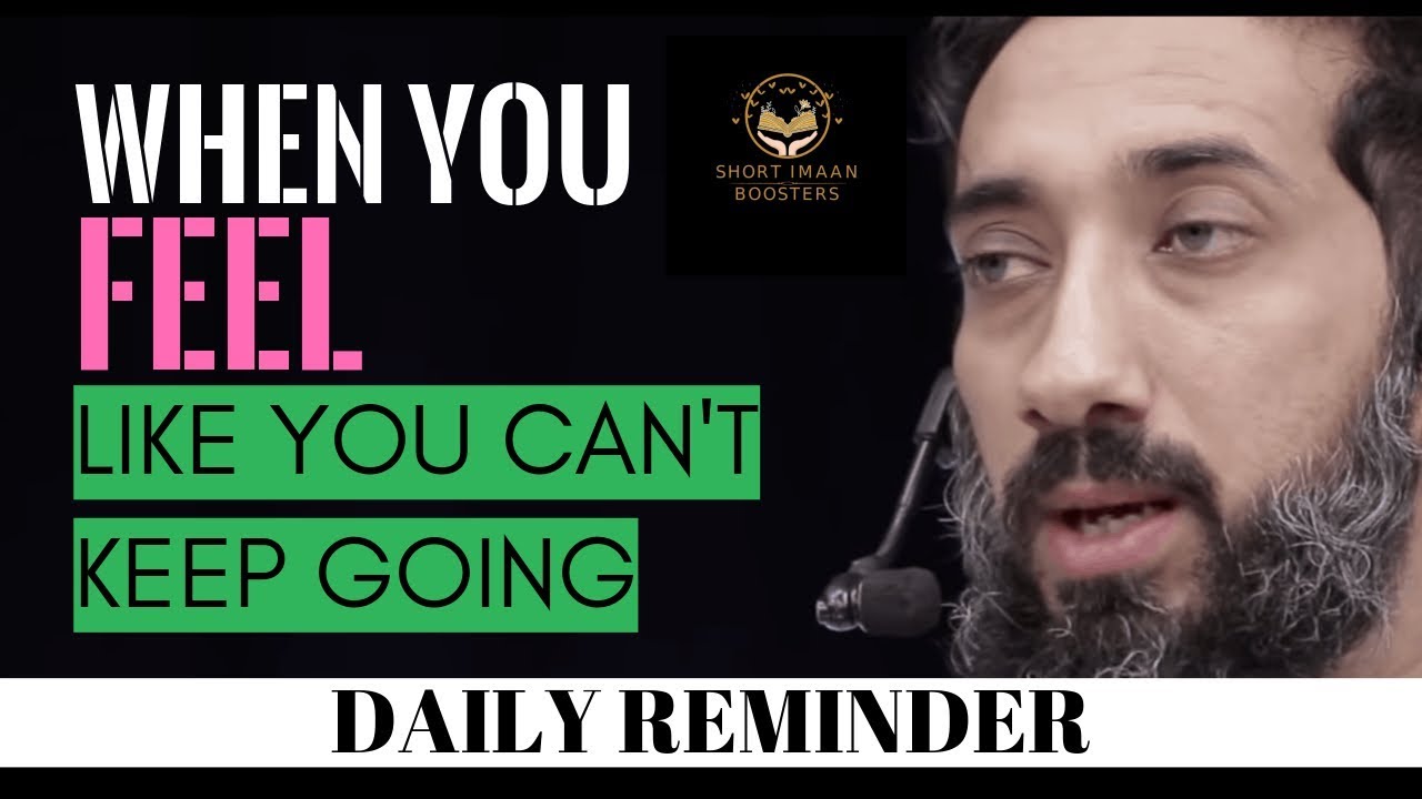 When you feel like you cant keep going I Keep doing the same sin over and over I Ramadan 2020