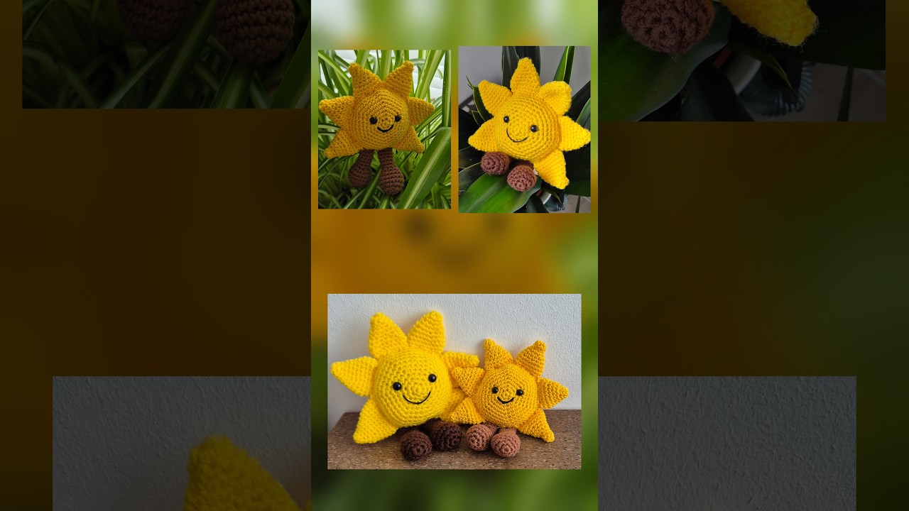 Sonne häkeln - kostenlose Anleitung - zum spielen, kuscheln, als Spieluhr uvm., Amigurumi