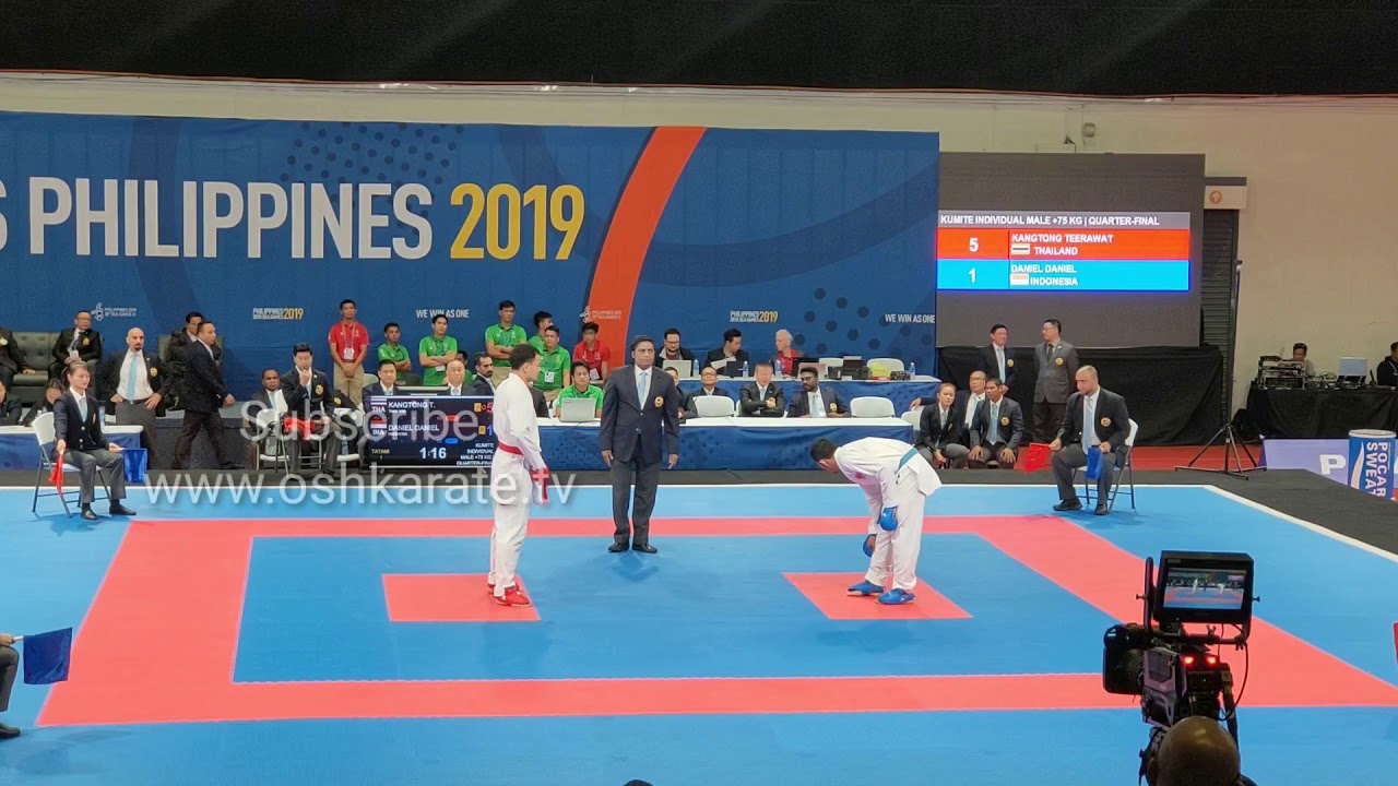 Daniel Hutapea (INA) Vs Kangtong Teerawat (THA) - Sea Games Male Kumite +75 Kg