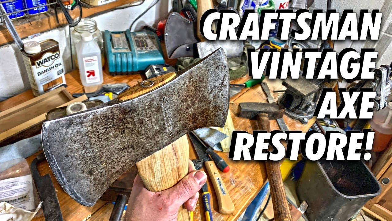 Реставрация старинного двулезвийного топора Craftsman
