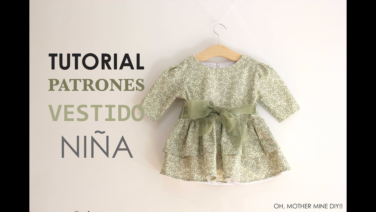 DIY Patrones y tutorial: Vestido niña con volantes
