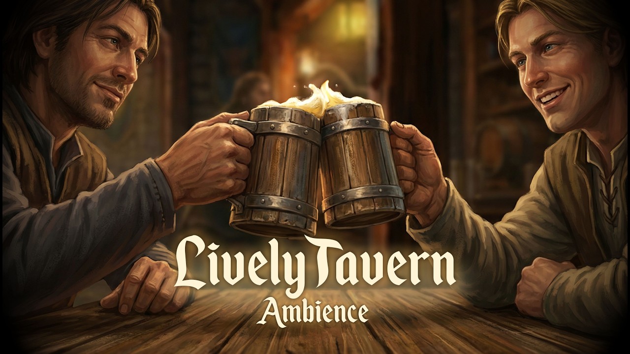 Live Medieval Tavern Music 🍺  1 Hour Fantasy Folk Ambience for RPG, Relax & Adventure