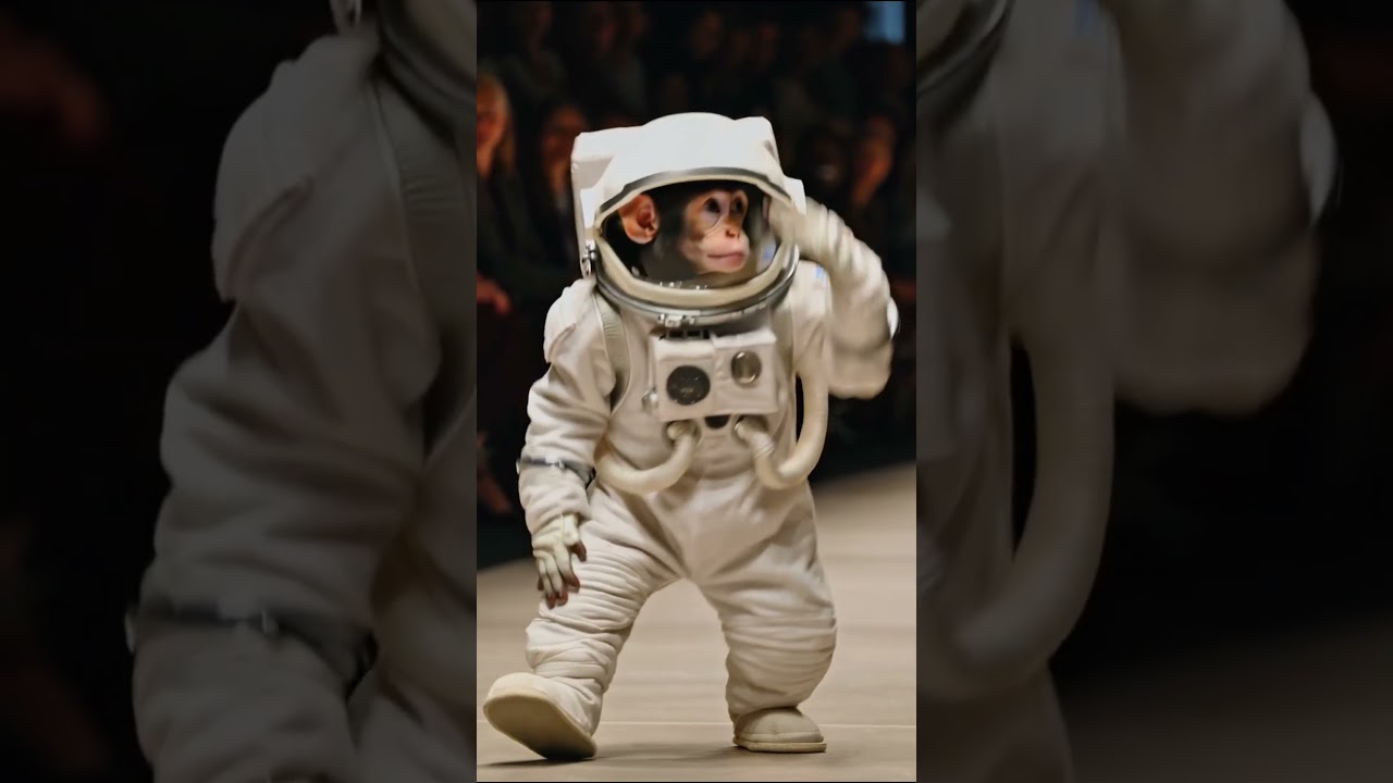 Clumsiest Astronaut Ever! Monkey Space Walk Fails! 🚀😂 #monkeybusiness
