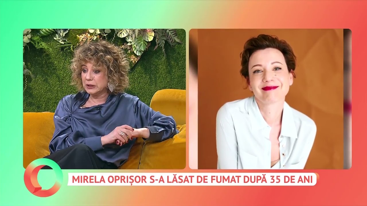 Mirela Oprișor s-a lăsat de fumat după 35 de ani