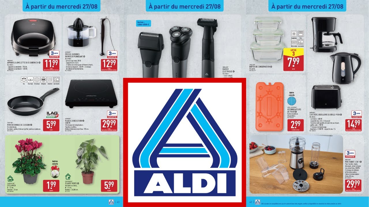 🔥 Catalogue ALDI du 26 ao&ucirc;t 2025 ✅ Arrivage maison & cuisine 🏠
